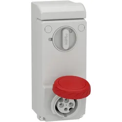 Schneider Electric 83085 Wandsteckdose verriegelt, 16A, 3p+E, 380-415 V AC, IP65