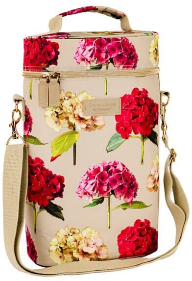 Summerhouse by Navigate Sarah Kelleher Hydrangea Natural Stone Insulated Double Bottle Cooler