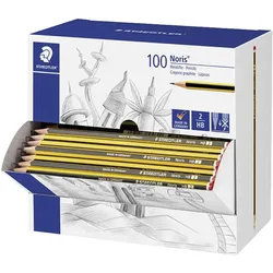 Staedtler, Bleistift, Bleistift, sechseckig, 100er Display (2 mm, HB, 100x)
