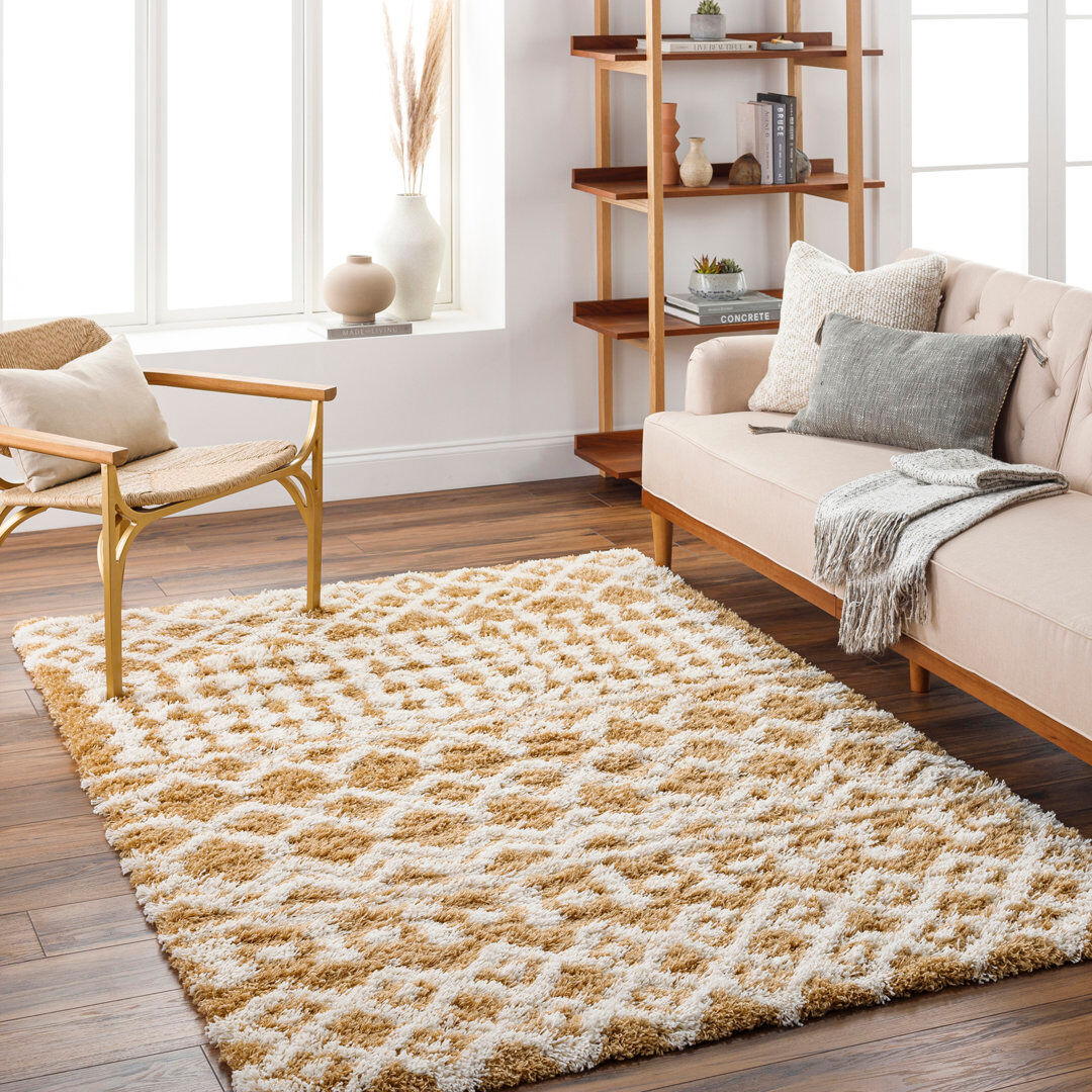 Natur Pur Ambleside Geometric Area Rug Ivory;Camel Rectangle 200 x 290cm