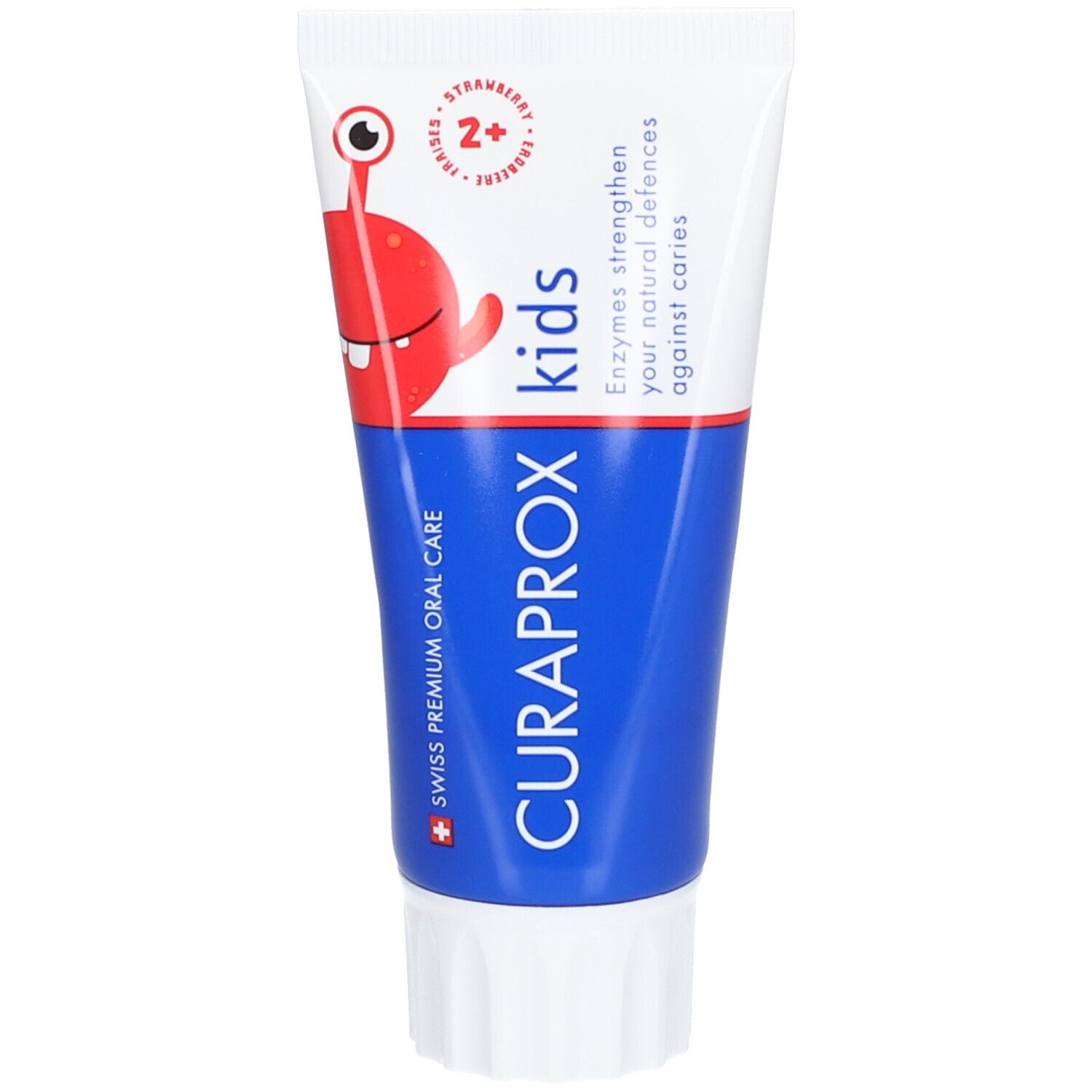 Curaprox kids Kinderzahnp Erdbeere 950ppm F 60 ml Dentalpaste