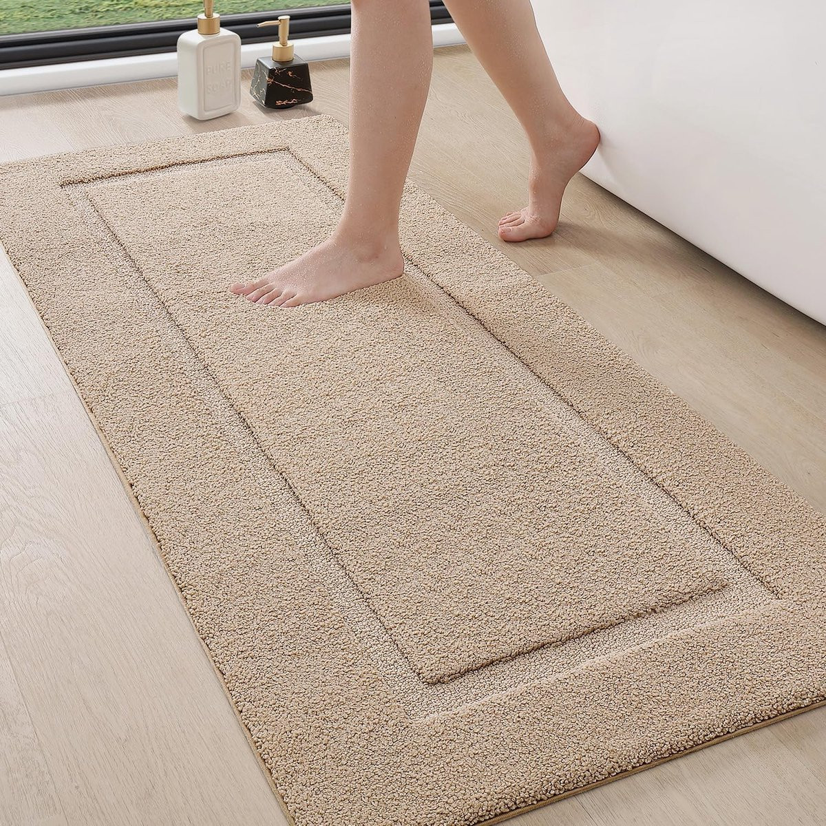 Zachte anti-slip badmat en douchemat voor volwassenen