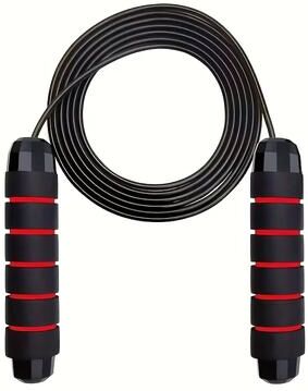 Smart Shopping Spot Adjustable Speed Jump Rope With Steel Wire Cable For Fitness, Cardio & Home Workouts red