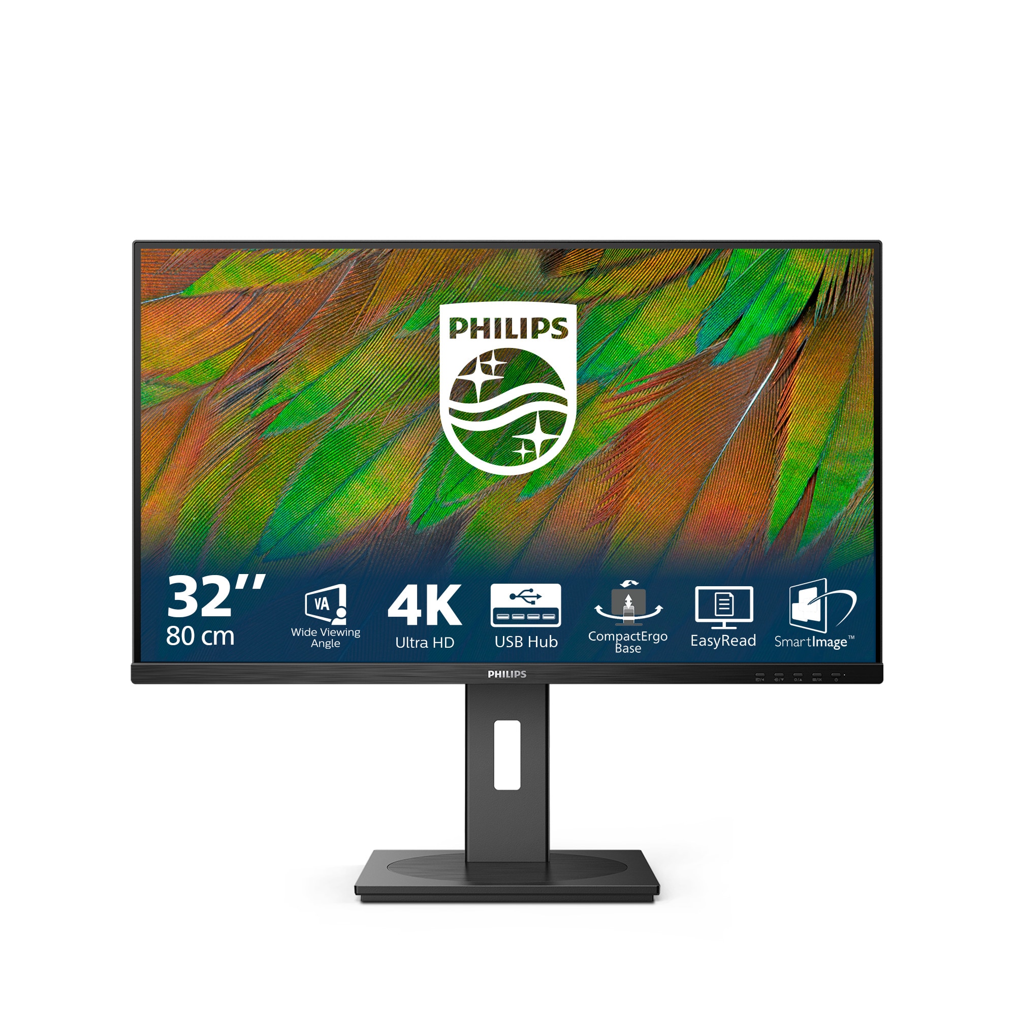 Philips 32B1N3800 31.5 Zoll 4K (UHD) VA LED 16:9 60 Hz Monitor 32B1N3800/00