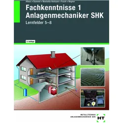 Fachkenntnisse 1 Anlagenmechaniker SHK, Schulbücher von Joachim Albers, Peter Pusch, Josef Wagner, Rainer Dommel, Henry Montaldo-Ventsam