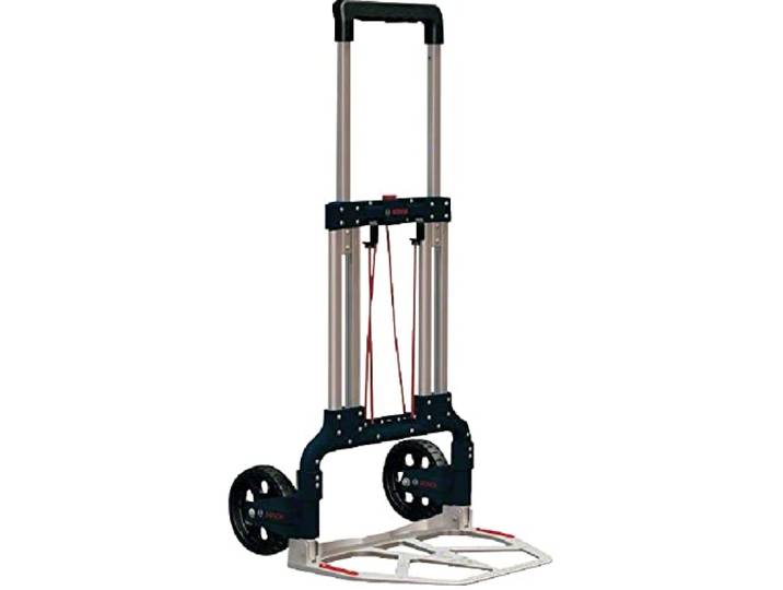 Bosch PRO Diable repliable en aluminium Moyen de transport pratique au sein du concept mobilité Bosch Caddy LBoxx