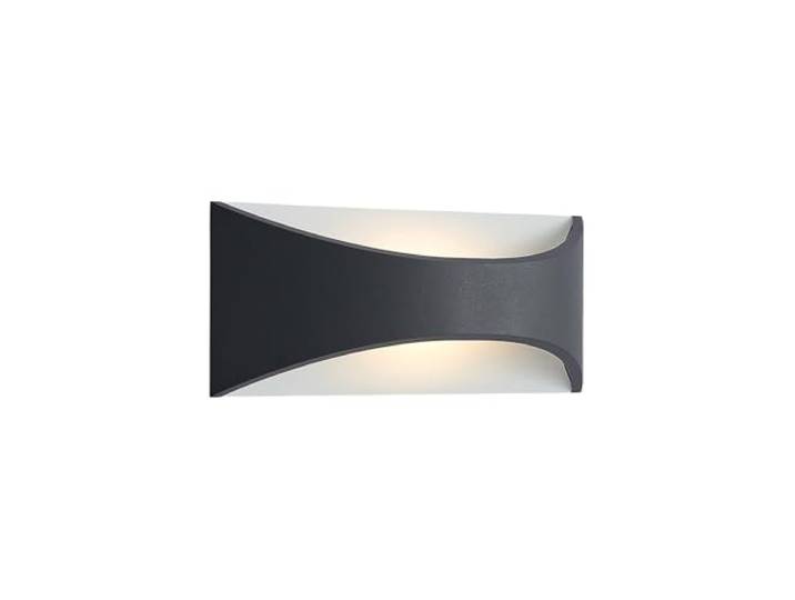 Lindby LED Applique Exterieur Mathea (Moderne) en Noir Aluminium (1 lampe\,à)\, Murale Luminaire Lampe Jardin Eclairage d’exterieur