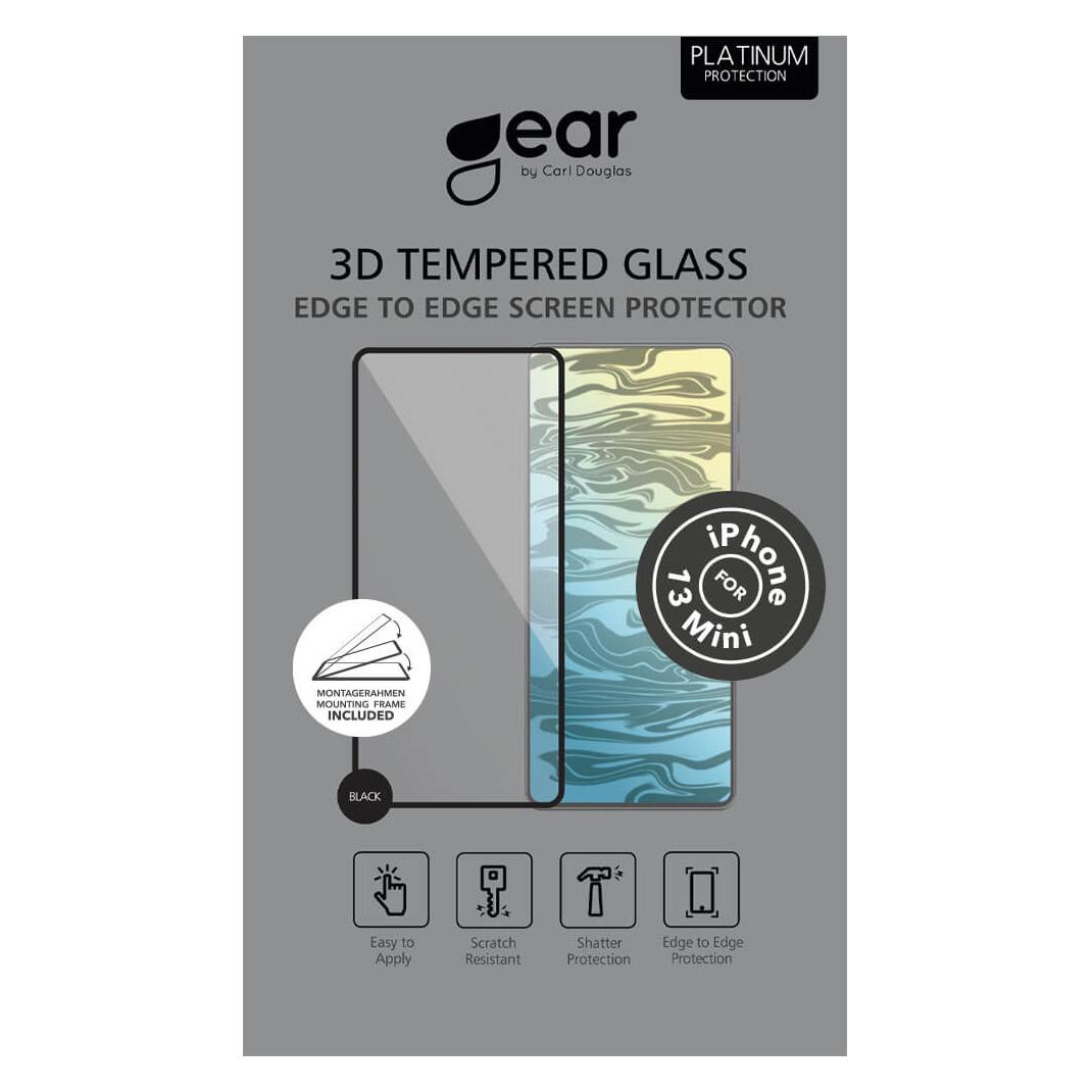 Carl GEAR Glass Prot. 3D Full Cover Black (1 Stk., Apple iPhone 13 mini) (661215)