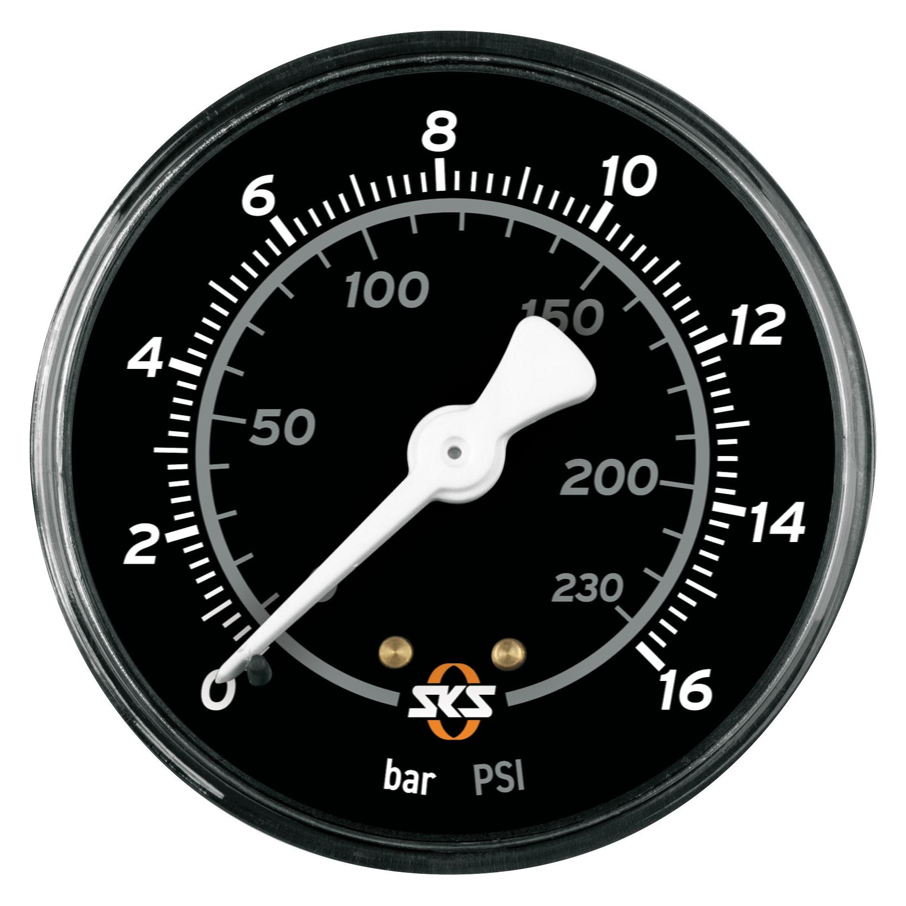 SKS Manometer Q63 mm 16 bar (Ersatzteil Handpumpe) (33222887)