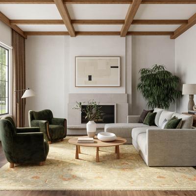 Nourison Antique Bloom Heirloom Vintage Wool Blend Indoor Rug