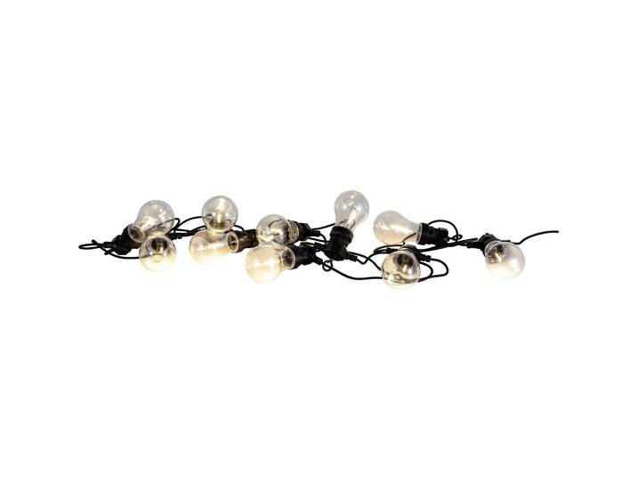 Lichterkette Filament Kunststoff 6 cm - Farbe: Schwarz - LED - Lichtfarbe: Extra warmweiss - LED Energiesparlampen
