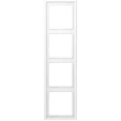 JUNG, Zubehör Schalterprogramm, Rahmen 4f LS984WWM schneeweiss