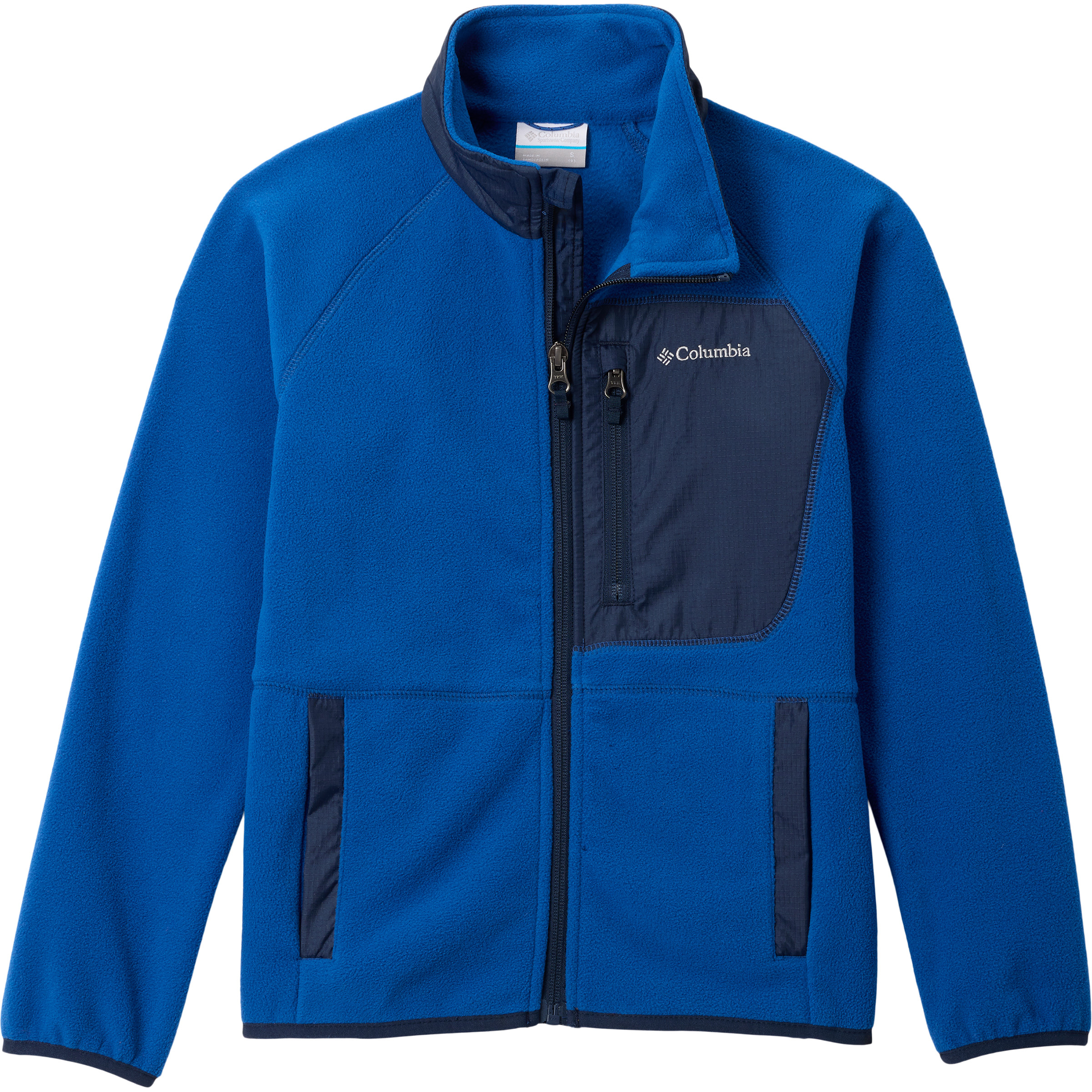 Columbia Fast Trek V Kinder Fleecejacke blau Größe 168 Camping Atmungsaktiv