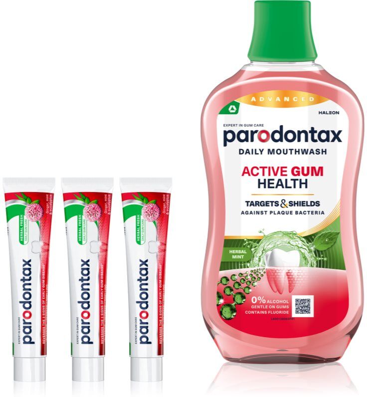 Parodontax Herbal Fresh & Active Gum Health ensemble pour les dents