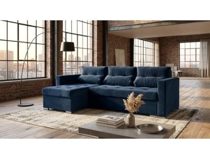 Family Meble Ecksofa Varius Royal Aura mit Schlaffunktion und 2 Bettkästen, Ecke rechts – Variante Royal 22