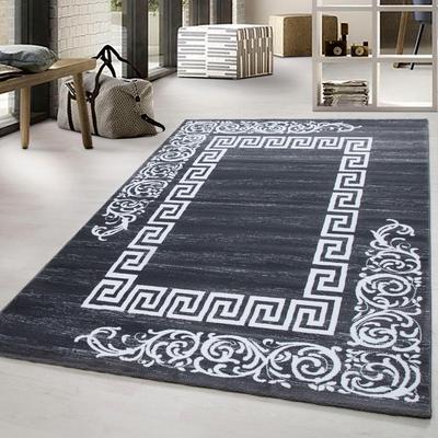 Teppich AYYILDIZ TEPPICHE "Miami 6620, auch als Läufer erhältlich" Gr. 3, grau, B:120cm H:12mm L:170cm, Kunstfaser, Teppiche, Teppich, Läufer, Kurzflor, orientalisches ausdrucksstarkes Design