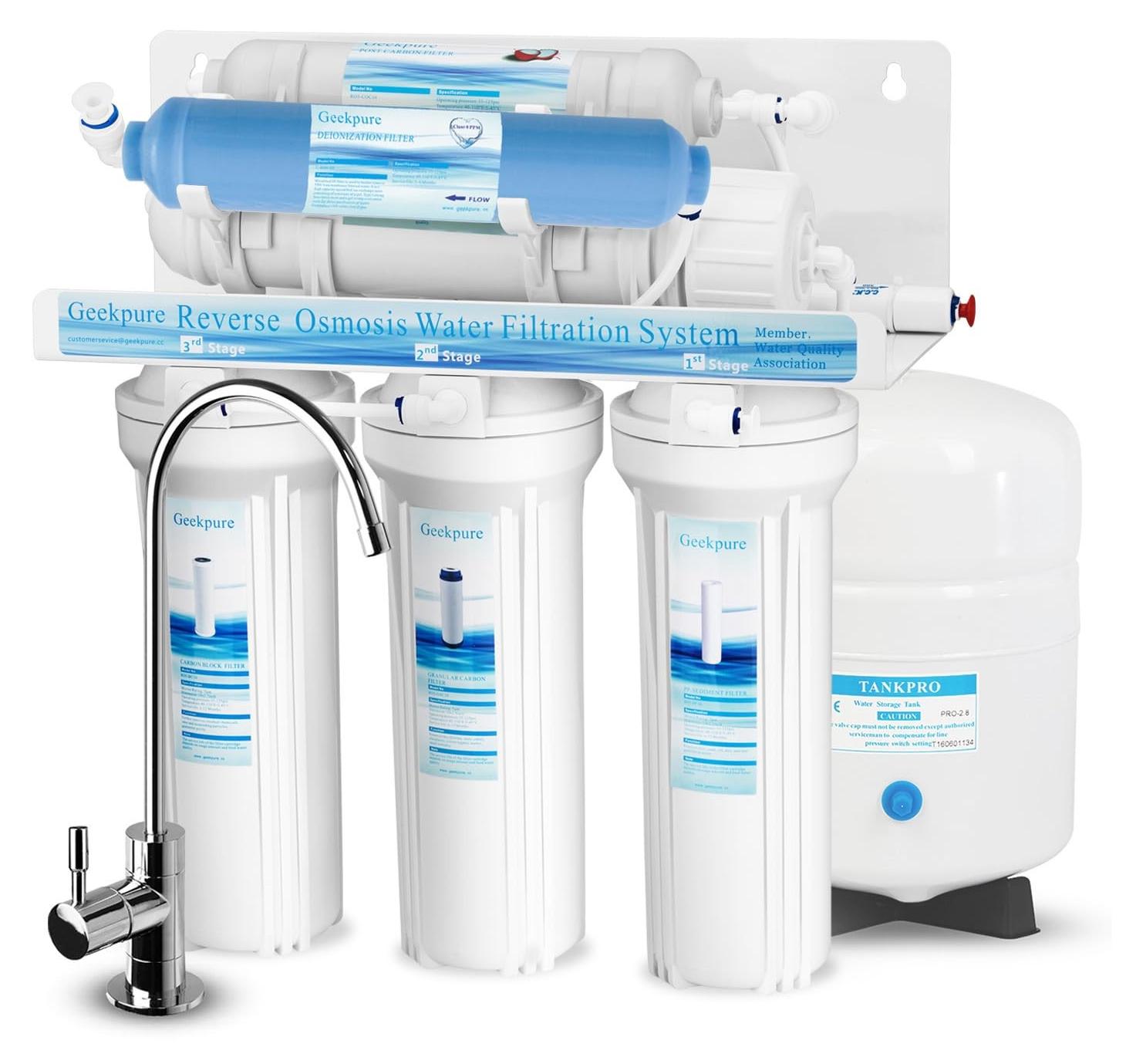 Umkehrosmose-Wasserfiltersystem - 6-stufige Filtration