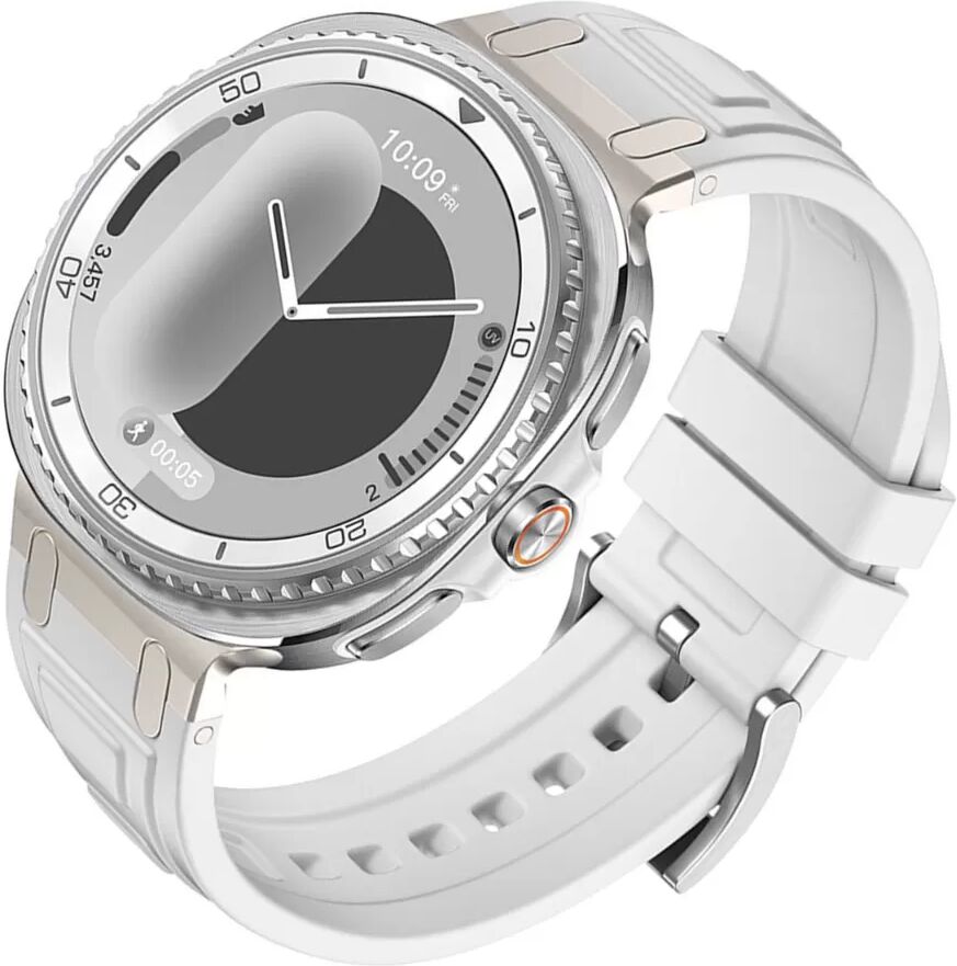 INF Weißes Silikon-Uhrenarmband kompatibel mit Samsung Galaxy Watch8