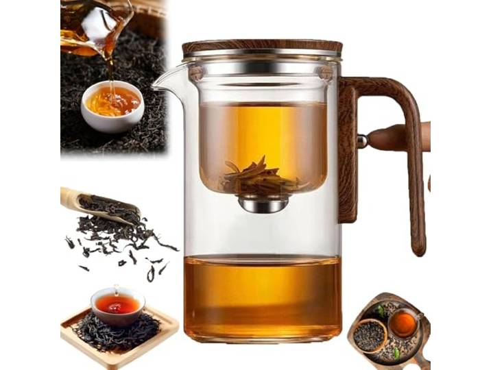 Assassinen-Teekanne Gianixi Magnetische Teekanne aus Borosilikatglas, Innovessa-Teekanne, Zenpour-Teekanne mit magnetischer Filterung, Elevaur-Teekanne, Tranquility-Teekanne, Glasteekanne mit magnetis