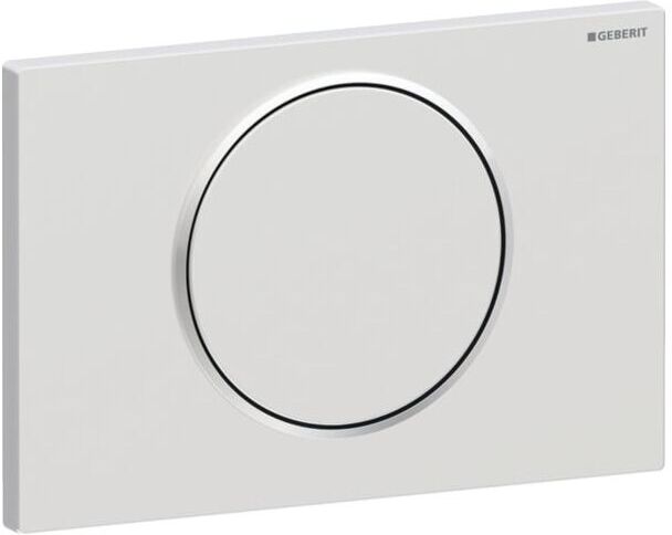 Geberit Sigma10 Round Betätigungsplatte 115758JQ5 Platte/Taste mattchrom, Ring verchromt, Kunststoff, für Spül-Stopp-Spülung