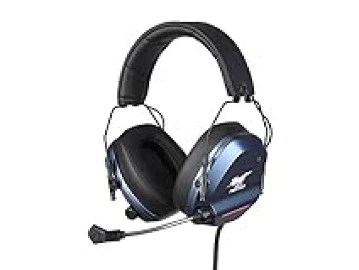 Konix Drakkar Casque Gaming Filaire Skyfighter One pour PC - Microphone Flexible - Câble USB 2,4 m - Rétroéclairage LED - Noir et Bleu