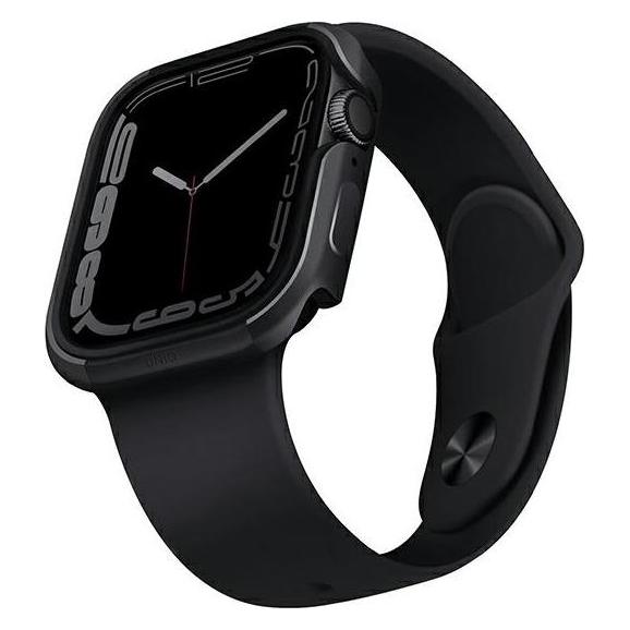 Uniq Apple 4/5/6/7/SE Smartwatch-Armband, Schwarz, 44/45 mm (UNIQ-45MM-VALGRP)