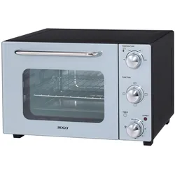 Sogo ELECTRIC OVEN GRILL -22L-1300W, Kleinbackofen, Schwarz, Grau