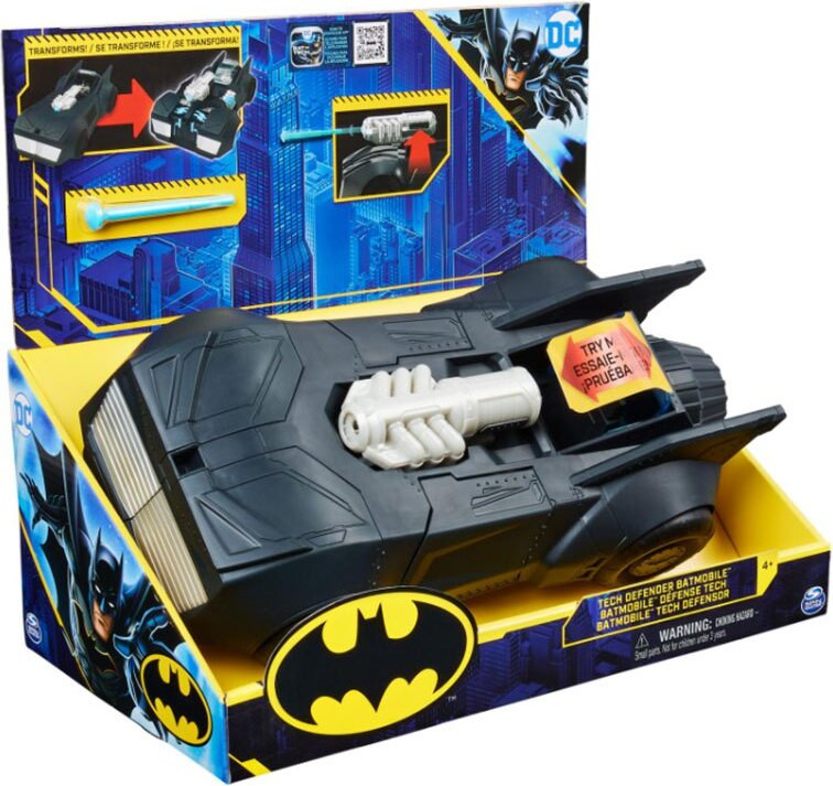 Spin Master DC Comics Batmobile Transformerende Auto GML, Zwart