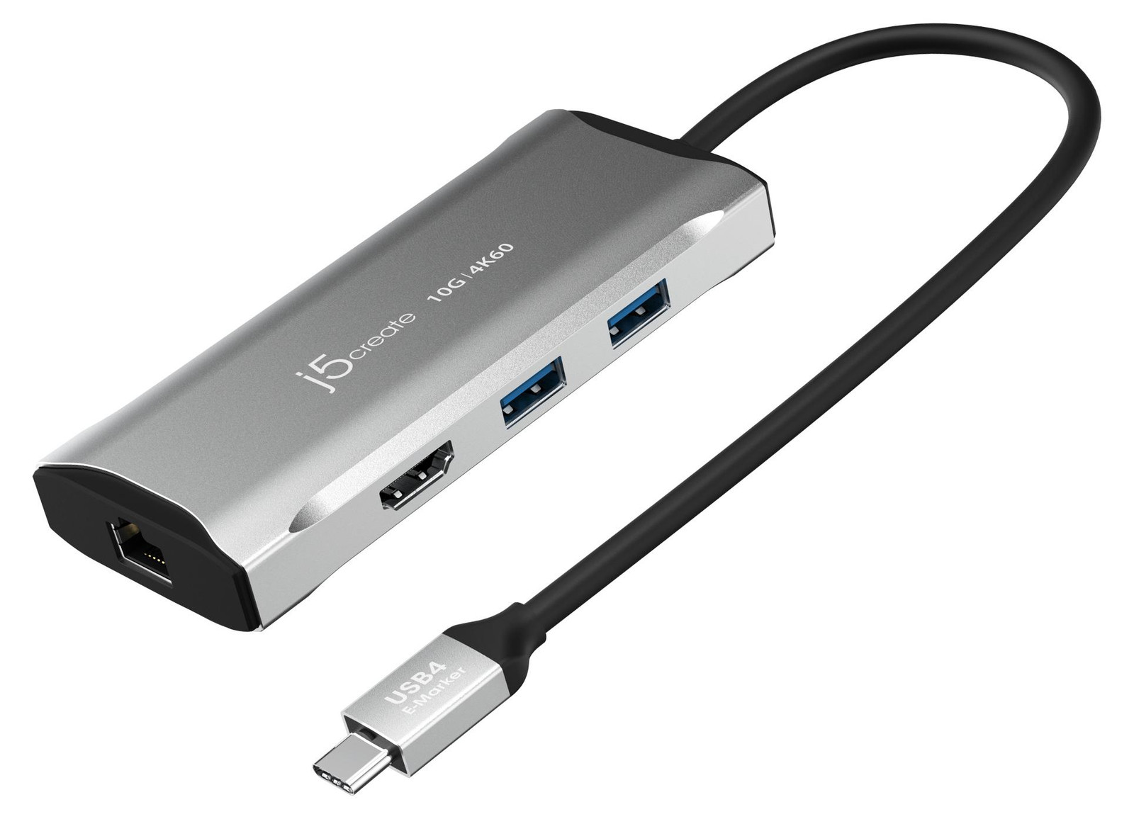 j5create JCD392-N 4K60 Elite USB-C 10Gbps reisdock, grijs, space grey