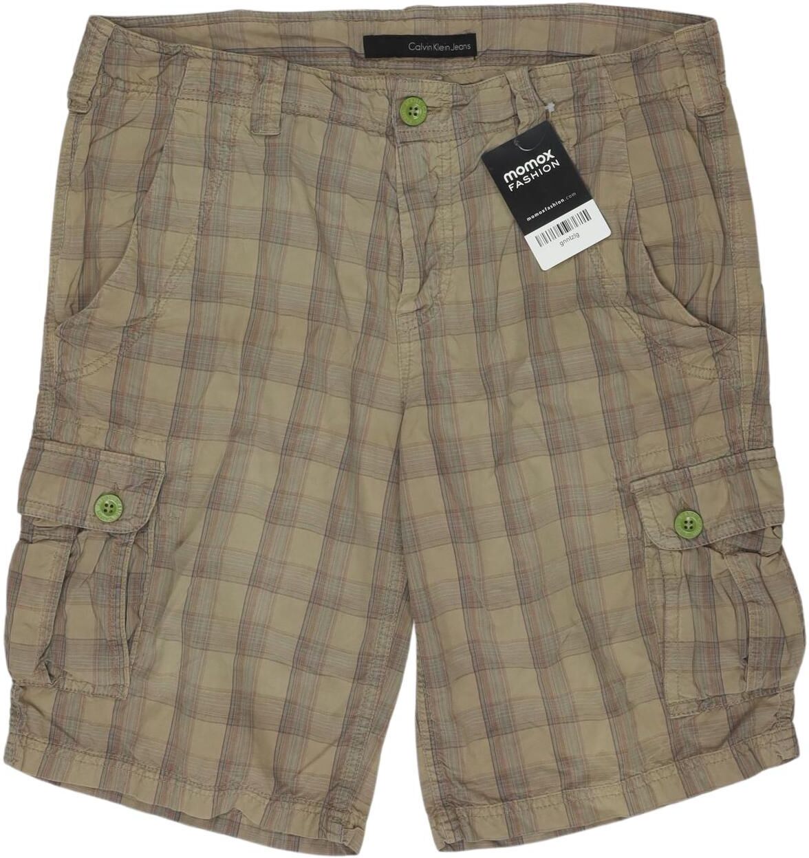 Calvin Klein Jeans Herren Shorts, Mehrfarbig, Gr. W31, Baumwolle - Second Hand