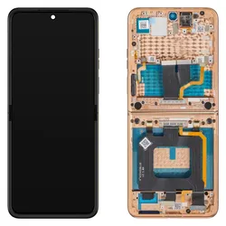 Motorola Display Unit fur Razr+ 2025 / Razr+ 2024 / Razr 50 Ultra, Sub Inner, Peach Fuzz (Display, Motorola Razr 50 Ultra), Mobilgerät Ersatzteile, Rosa