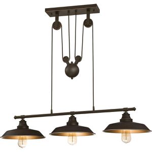 Westinghouse Pendelleuchte 3-flammig, mit E27-Fassung, 102 cm, aus Glas, weiß