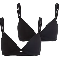 SKINY Damen Triangel-BH Cotton Essentials 2er Pack