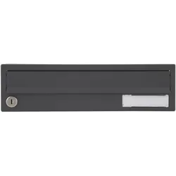 Renz, Briefkasten Zubehör, Ersatztüre für Hausbrieffachanlage 395 x 110 mm, basaltgrau RAL 7012