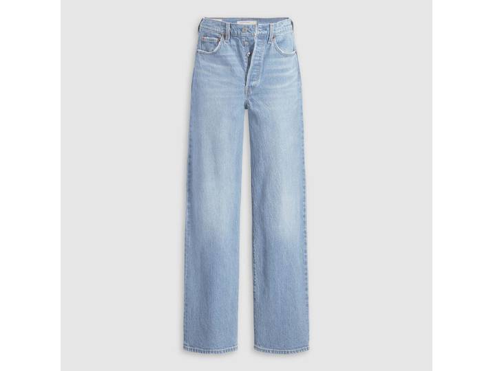 Levi's Ribcage Jeans longue coupe Délavage clair Femme