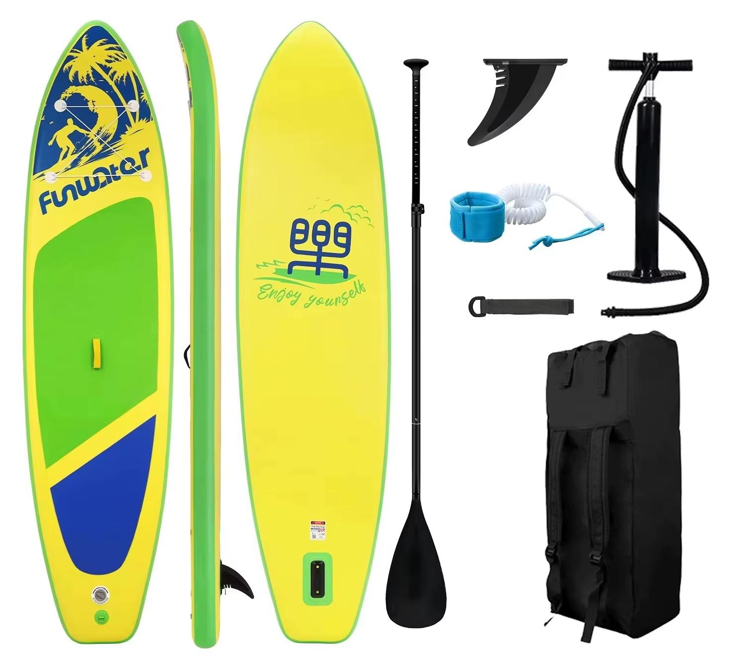 Aufblasbares SUP-Board - SUPFW28D - Stand Up Paddle Board - 350,5 × 86,4 × 15,2 cm - Rutschfest - Für Erwachsene