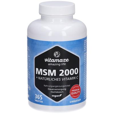 MSM 2000+Vitamin C Acerola Extrakt Tabletten 365 St