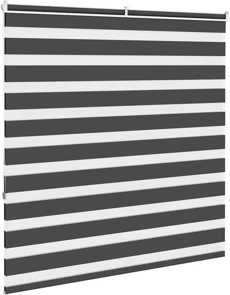George Oliver Zebra Blind Polyester Black 140cmW x 150cmL