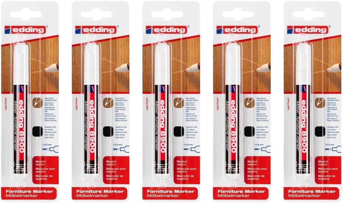 Meubelmarkers Set Houtreparatiestiften Antiek Walnoot 15-2 mm