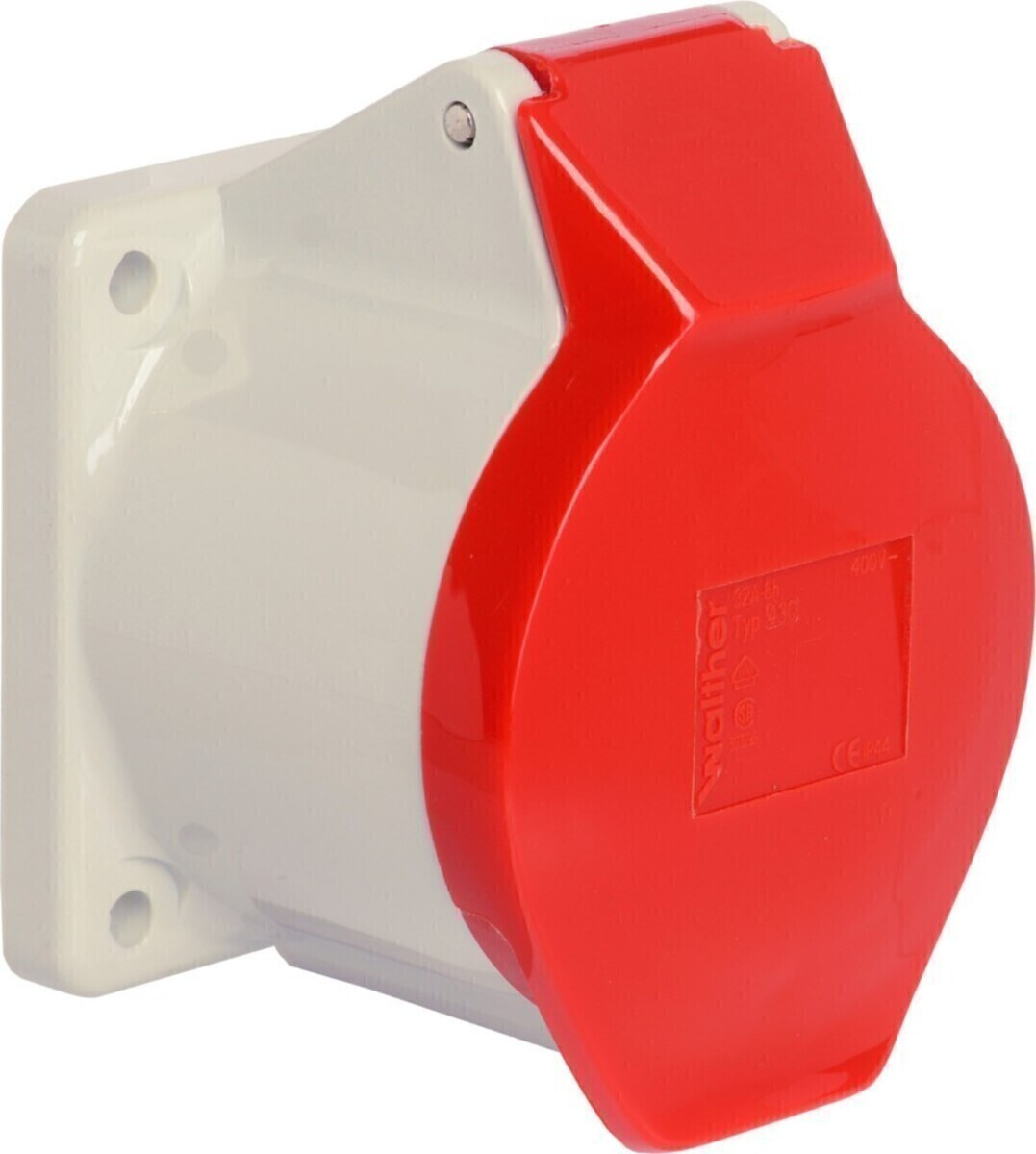 Walther 430 inbouwdoos, 5 polen, 6 uur, IP44, flens 75x75mm