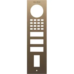 DoorBird D1102FV Fingerprint 50 Aufputz Frontblende – Echtes Messing