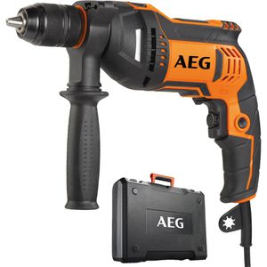 AEG Schlagbohrmaschine SBE 750 RE, Netzbetrieb, 750 W, mit Koffer, Schnellspannbohrfutter