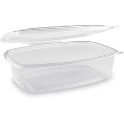 Feinkostbecher (PP) mit Deckel oval klar 1500ml