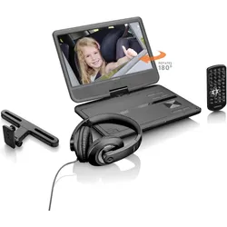 LENCO DVP-1010BK - DVD-Player, mit Bildschirm, USB/SD, Lautsprecher