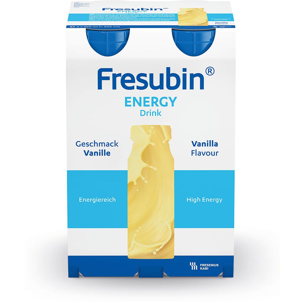 Fresubin Energy Drink Vanille Trinkflasche 4x200 ml Lösung