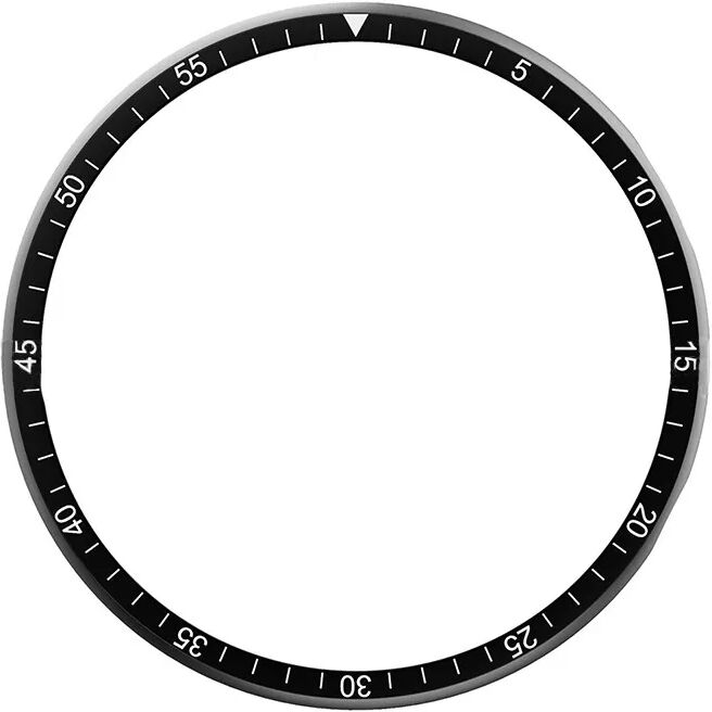 INF Schwarzer Lünettenring 40mm Edelstahl für Galaxy Watch