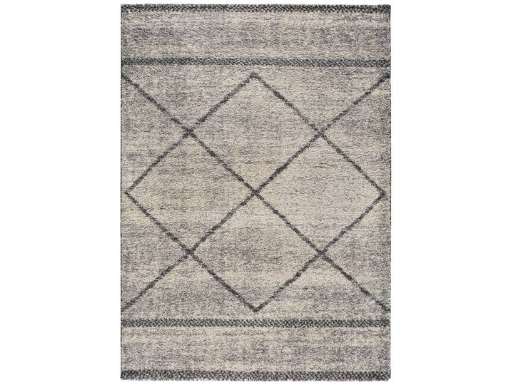 Tapis shaggy ethnique gris 160x230 cm