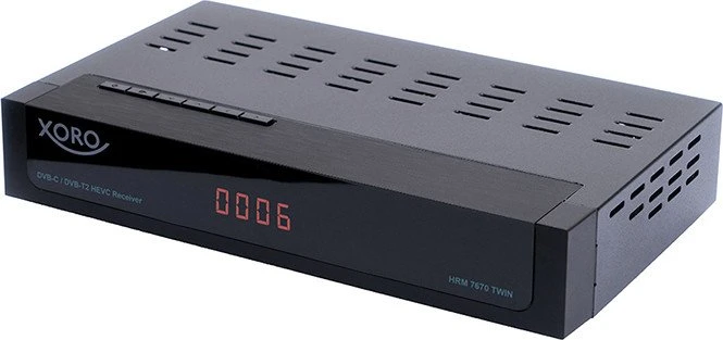 Xoro HRM 7670 Twin, HD DVB-C/T2 Receiver, PVR-Ready, schw.