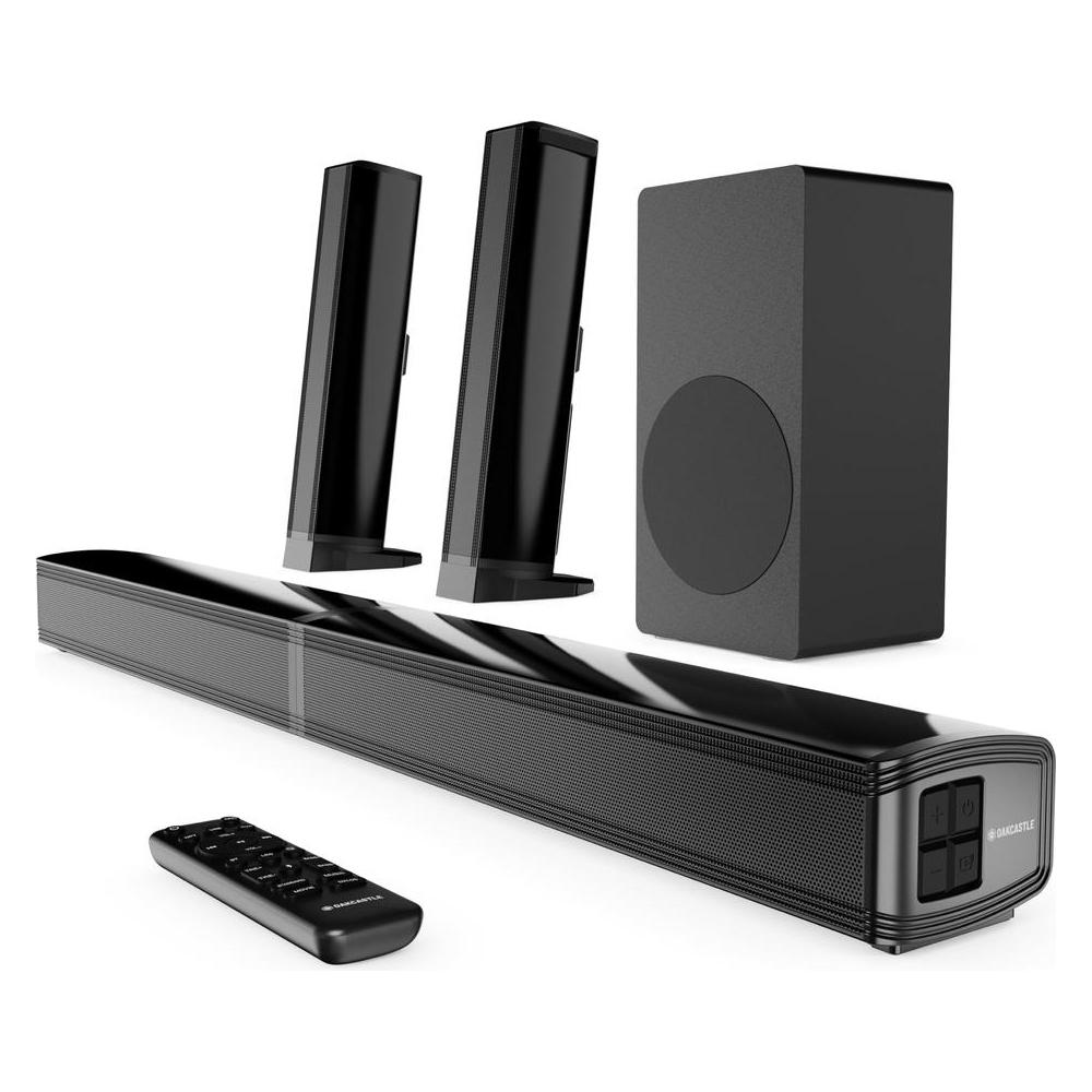 Oakcastle SB80 Xtra Bluetooth Split Soundbar + Subwoofer - Schwarz (200 W, 2.1 Kanal) (PEROAK1000003022)