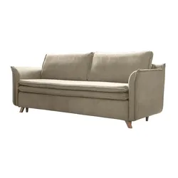 Miuform Einzelsofa mit Schlaffunktion Charming Charlie ¦ beige ¦ Maße (cm): B: 225 H: 85